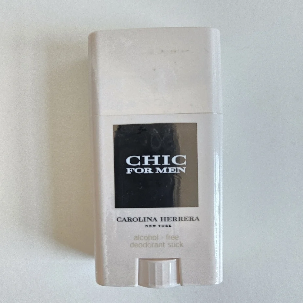 New Carolina Herrera Chic for Men - 75ml Deodorant Stick Alcohol Free - Sealed